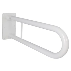 Klappgriff am WC für barrierefreies Bad weiß 85 cm weiß DN 32 mm Griff - Bild 1 von 6