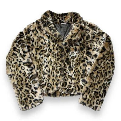 Abrigo de invierno de piel sintética con estampado de leopardo DE COLECCIÓN de Allen B por Allen Schwartz 🐆 Foto 1 de 4