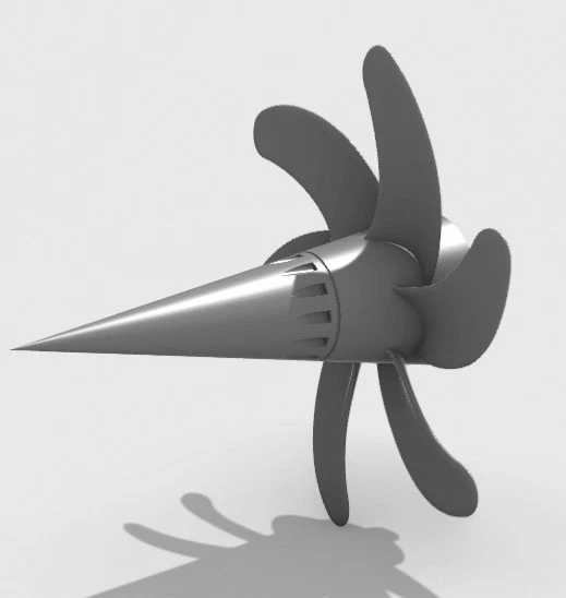 Larsenal	3D 400 055	Propeller for Le Redoutable 1/400 x2 - Photo 1/1