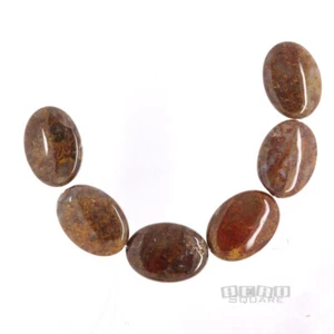 6 cuentas colgantes ovaladas planas genuinas de pietersita 18 mm x 25 mm 6" #22108 - Imagen 1 de 3