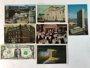 6 Vintage Postcards of Various Landmarks & Scenic Views from New York - Picture 1 of 4