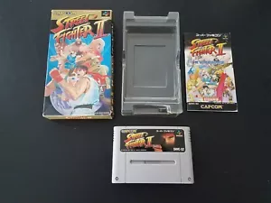 Nintendo Super Famicom SFC Street Fighter II Completo CIB Importación Japonesa US SEL - Imagen 1 de 3