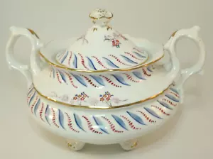Antike Samuel Alcock Muster 6021 Deckel Untertasse oder Zuckerdose um 1840 - Bild 1 von 14