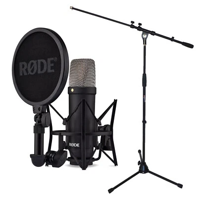 Rode NT1 Signature Black Studio-Mikrofon Kondensatormikrofon + keepdrum Stativ - Bild 1 von 4