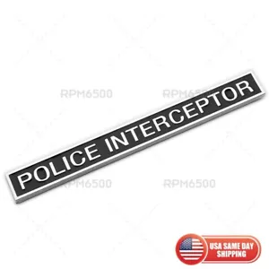 Universal Interceptor_Police Car Logo Badge 3D Decal Sticker Emblem Decorate - Picture 1 of 5