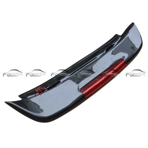Alerones de fibra de carbono para techo trasero estilo S Honda Civic 92-95 + luz de freno - Imagen 1 de 11
