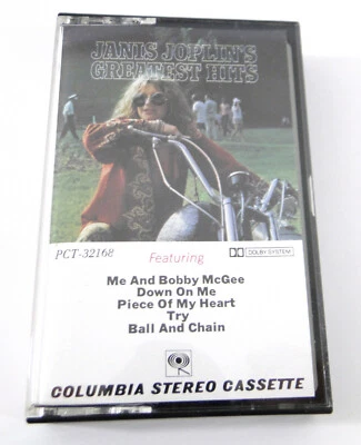 JANIS JOPLIN - JANIS JOPLIN'S Greatest Hits - CASSETTE COLUMBIA - Blues Rock - Image 1 of 2
