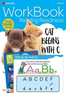NEW Growing Smarter 32-Page Reading Readiness Workbook w/ Stickers (Pre-K to K) - Picture 1 of 1