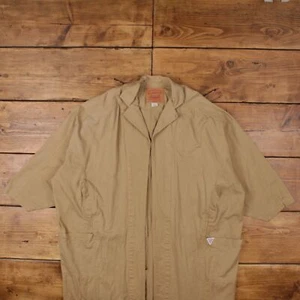 Vintage Limited Express Trench Coat L Workwear Shop Coat Beige - Picture 1 of 9