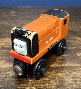 Rusty Thomas el Tren Tanque de Ferrocarril de Madera Motor Friends Naranja #5 - Imagen 1 de 7