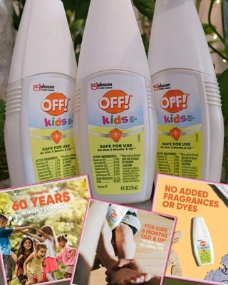 3 Pack Off! Insect Bug Repellant Spray for Kids Fragrance Dye Free 90min Protect - Image 1 of 4