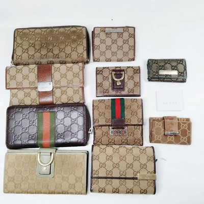 SIN TARIFA Gucci Cartera de Cuero Cartera Larga Juego de 10 Piezas 584161 Foto 1 de 4
