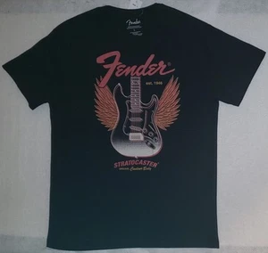 Fender Guitars T-Shirt Stratocaster Größe L schwarz neu mit Etikett - Bild 1 von 4