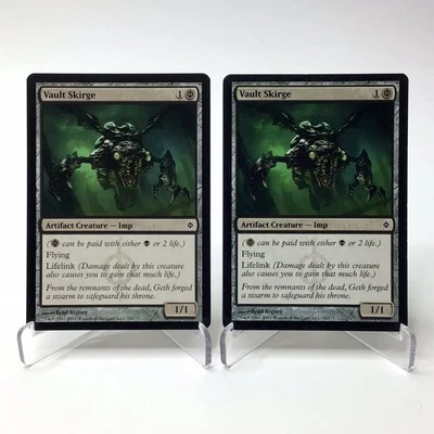 (2) Magic: The Gathering Vault Skirge MTG 1993-2011 New Phyrexia LP - Image 1 of 2