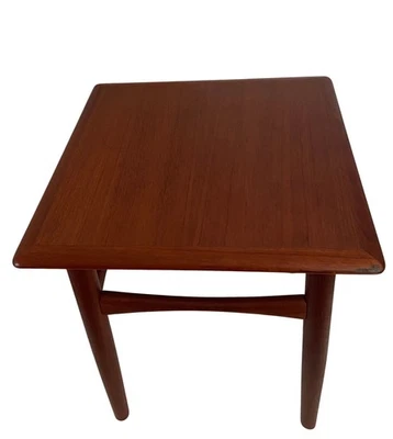 MCM Danish Modern Side Table End Square Teak Vintage - Image 1 of 4