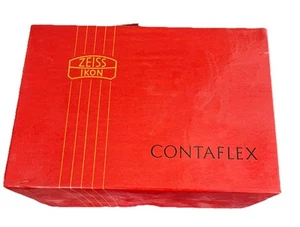 Zeiss Ikon Contaflex original vintage años 60 caja roja genuina solamente - Imagen 1 de 8