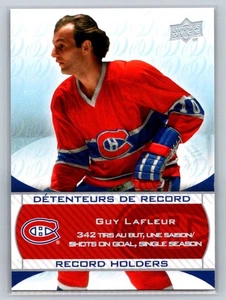 2008-09 Upper Deck Montreal Canadiens Centennial Record Holders Guy Lafleur - Picture 1 of 2