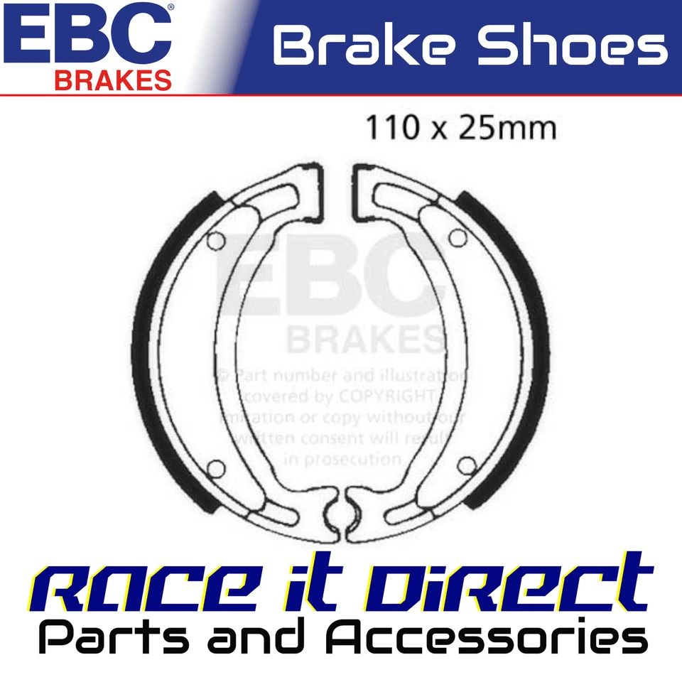 Zapatas de freno traseras EBC Yamaha TTR 110 E 2008-2024 Foto 1 de 4