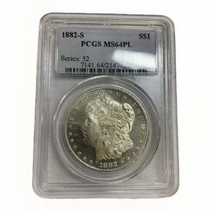 1882-S Morgan Silver Dollar PCGS MS64PL Proof-Like - Picture 1 of 3