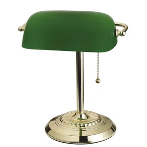 Catalina Lighting Traditional Desk Lamp, Green, Smart Home Capable - Picture 1 of 8
