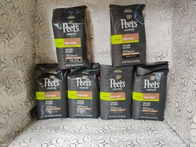 Peet's кофе без кофеина темной обжарки 6-Pack молотый 18 унций  - Изображение 1 из 4