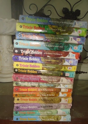 16- 1 to 16 complete * Trixie Belden Vintage Mystery books Whitman "Uglies"  * - Image 1 of 4