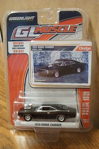 GREENLIGHT GL Muscle 1970 Dodge Charger Diecast w/Trading Card Series 17 #13170 - Picture 1 of 2