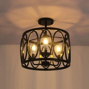 French Country Style Chandelier Modern Ceiling Light Lamp Pendant Light Fixture - Picture 1 of 8