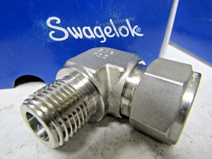 ✌️NEU SWAGELOK SS-1210-2-8RT EDELSTAHL-AUSSENBOGEN 3/4 ZOLL ROHR OD X 1/2 ZOLL MNPT - Bild 1 von 2