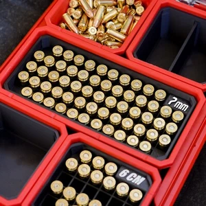 Ammo Bin For Milwaukee Packout 7mm Rem Mag | Deep Rectangle Caliber Storage Can - Picture 1 of 3