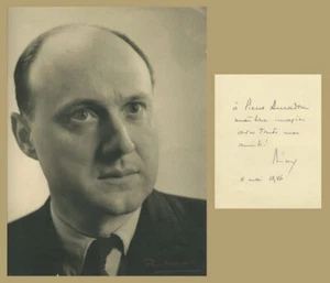 Colonel Rémy (1904-1984) - Célèbre résistant - Magnifique photographie dédicacée - Imagen 1 de 5