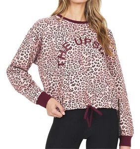 The Upside Leopard Print Cropped Sweatshirt Size XXS - Picture 1 of 6