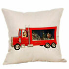 Christmas Cushion Printing Vehicle Home Linen Pillow Cover Decorative Gift