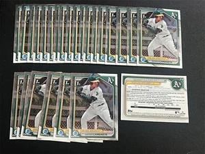 25 x 2024 BOWMAN CHROME RAMON LANDAETA LOT OF 25 CARDS ATHLETICS BCP-28 1ST - Picture 1 of 1