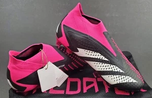 Adidas Accuracy+ FG, Core Black/White/Pink, Size 9 (GW4557) - Picture 1 of 12
