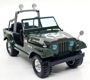 Burago 1/24 - Jeep Wrangler USA Army Livery Green Diecast Scale Model Car  - Picture 1 of 7