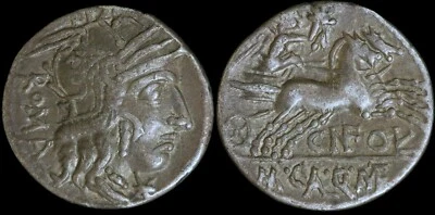 116-117 BC AR Denarius - Calidius, Mettelus, Fulvius - Strong Details!!! - Image 1 of 3