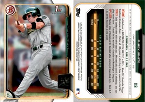 Mikey White 2015 Bowman Draft Baseball Card 119  Oakland Athletics