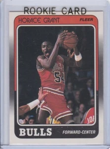 HORACE GRANT ROOKIE CARD Chicago Bulls 1988 FLEER VINTAGE BASKETBALL RC! - Picture 1 of 2