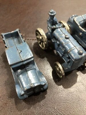 Undated Cast Iron Two Piece Vintage Car & Truck & Race Car - Image 1 of 4