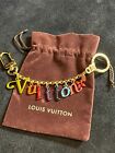 LOUIS VUITTON Strap Key ring holder chain Bag charm AUTH F/S New Wave M63748 69