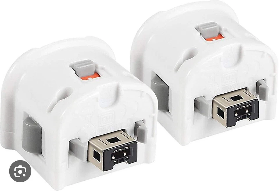 NINTENDO WII MOTION PLUS White ADAPTERS X 2 - OFFICIAL - Image 1 of 1