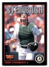 Terry Steinbach 1993 Triple Play #177 Oakland Athletics BASEBALL