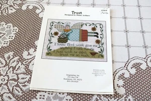DIANE ARTHUR IMAGINATING CROSS STITCH 2002 TRUST Angel God Wish Leaflet 1664 - Picture 1 of 4