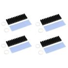 4 Pack M.2 2280 SSD Heatsinks Cooler Cooling Kit+Silicone Based Thermal Pad