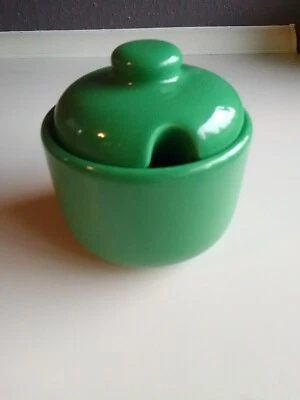 WAECHTERSBACH Fun Factory   Zuckerdose Porzellan Grün  - Bild 1 von 4