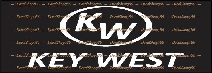 Key West Boats - Outdoor Sports - CAR/SUV Vinyl Die-Cut Peel N' Stick Decals