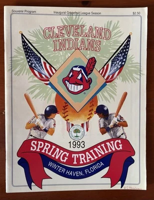 Vintage 1993 Cleveland Indians Spring Training Program (Inaugural Grapefruit) - Image 1 of 3