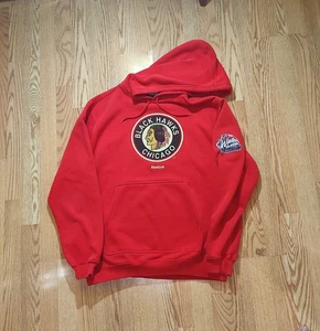 Chicago Blackhawks Hoodie  2008 Reebok NHL Winter Classic Wrigley Field size M - Picture 1 of 5
