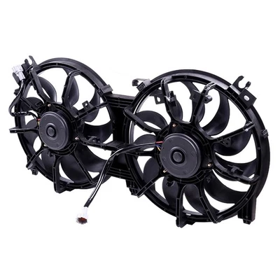 Conjunto de ventilador de refrigeração condensador refrigerador ventilador duplo para 07-16 Nissan Altima 12V - Imagem 1 de 4